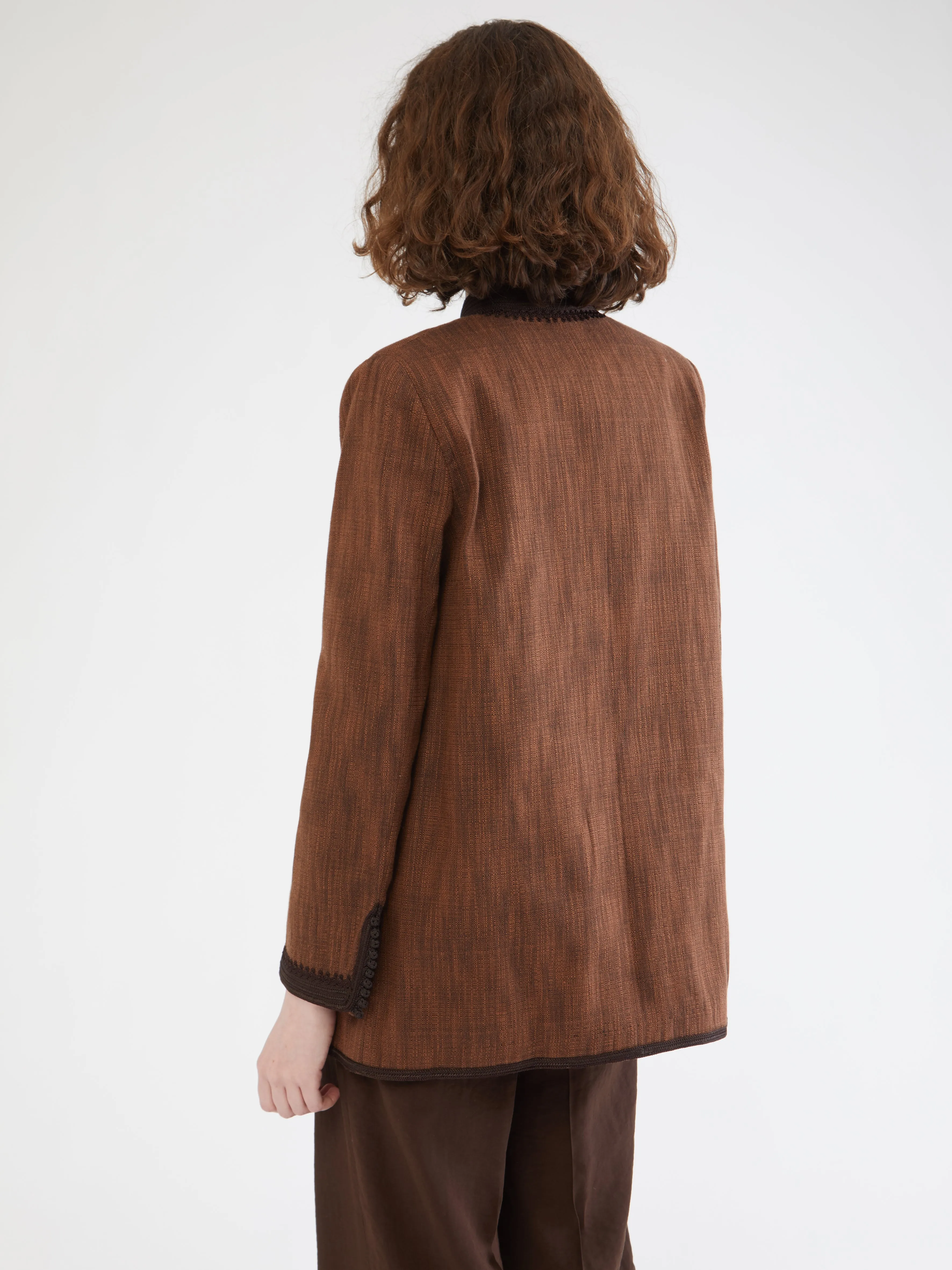 Moroccan linen blazer Heat Reflective Tech