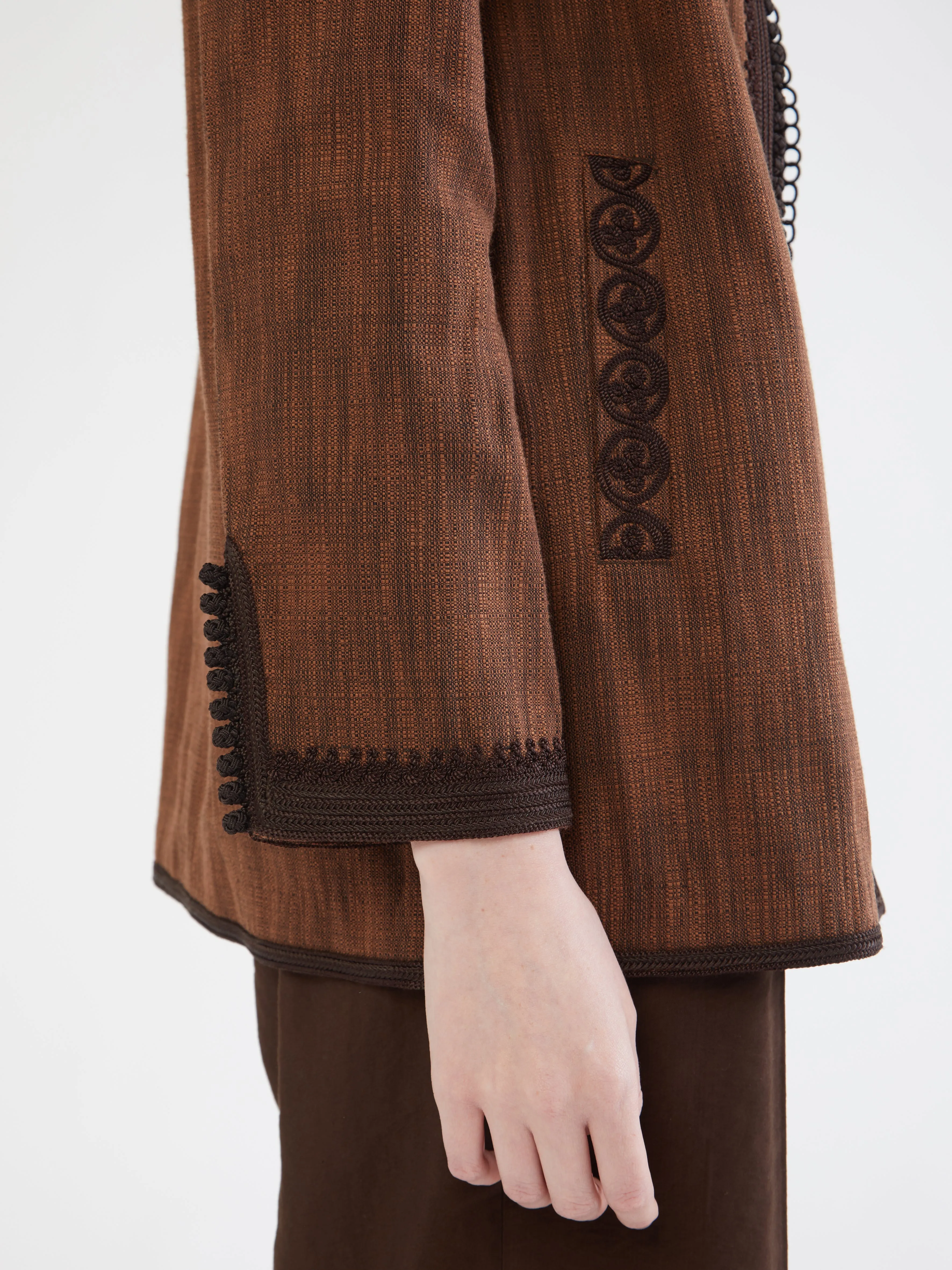 Moroccan linen blazer Multi Layer Design Airflow Ventilation System