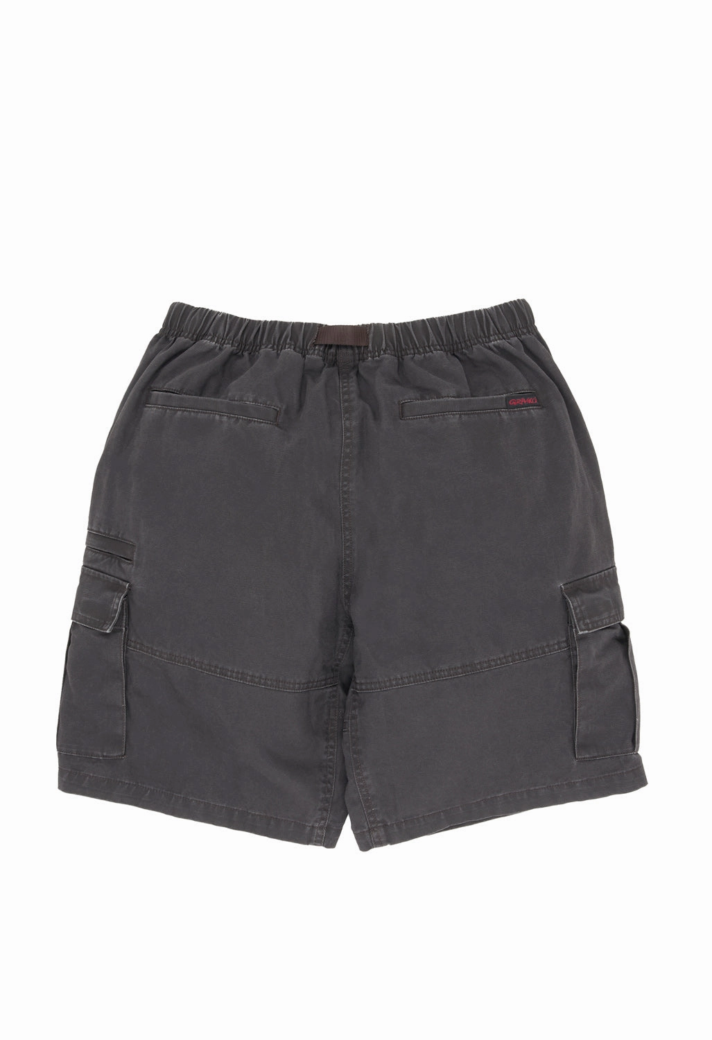 Gramicci Men's Canvas Outback Shorts - Deep Brown Reflective Trim Detail Odor Resistant Coating