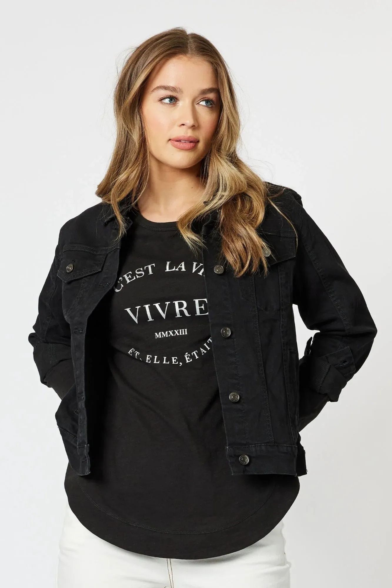 Detachable Layer Bonded Seam Technology Threadz - 40623 Lily Denim Jacket