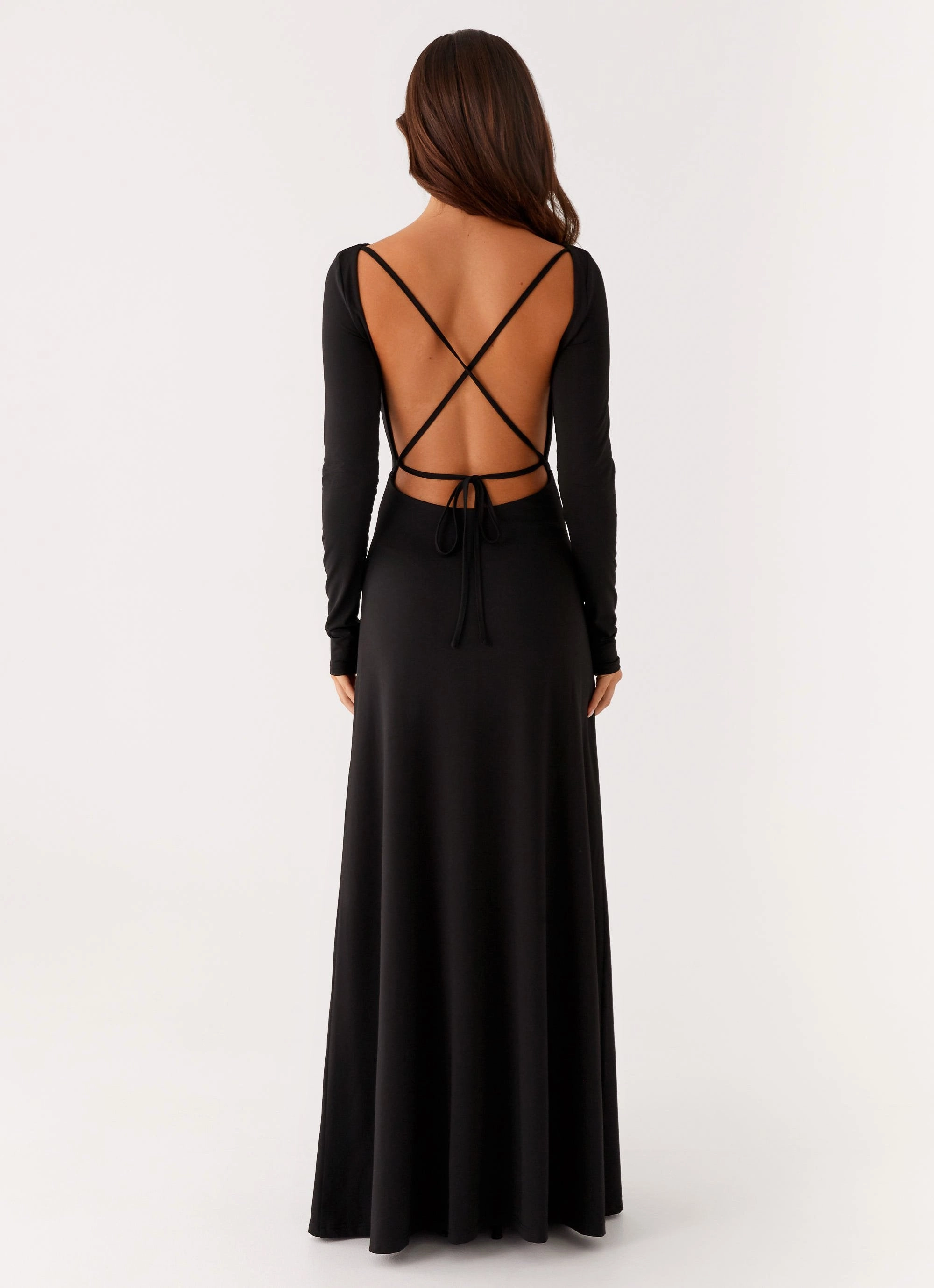 Peru Maxi Dress - Black Clean Comfort