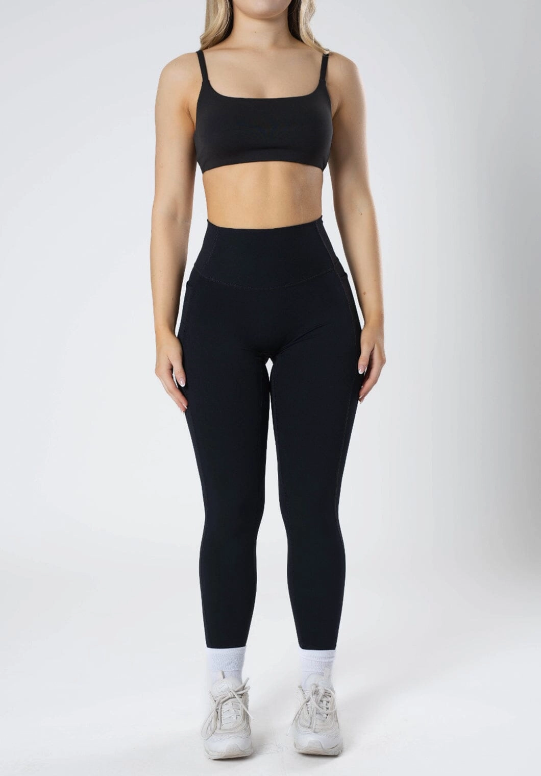 RecStretch? Empower Sculptseam? Plus Pocket Legging Black Flattering Comfort