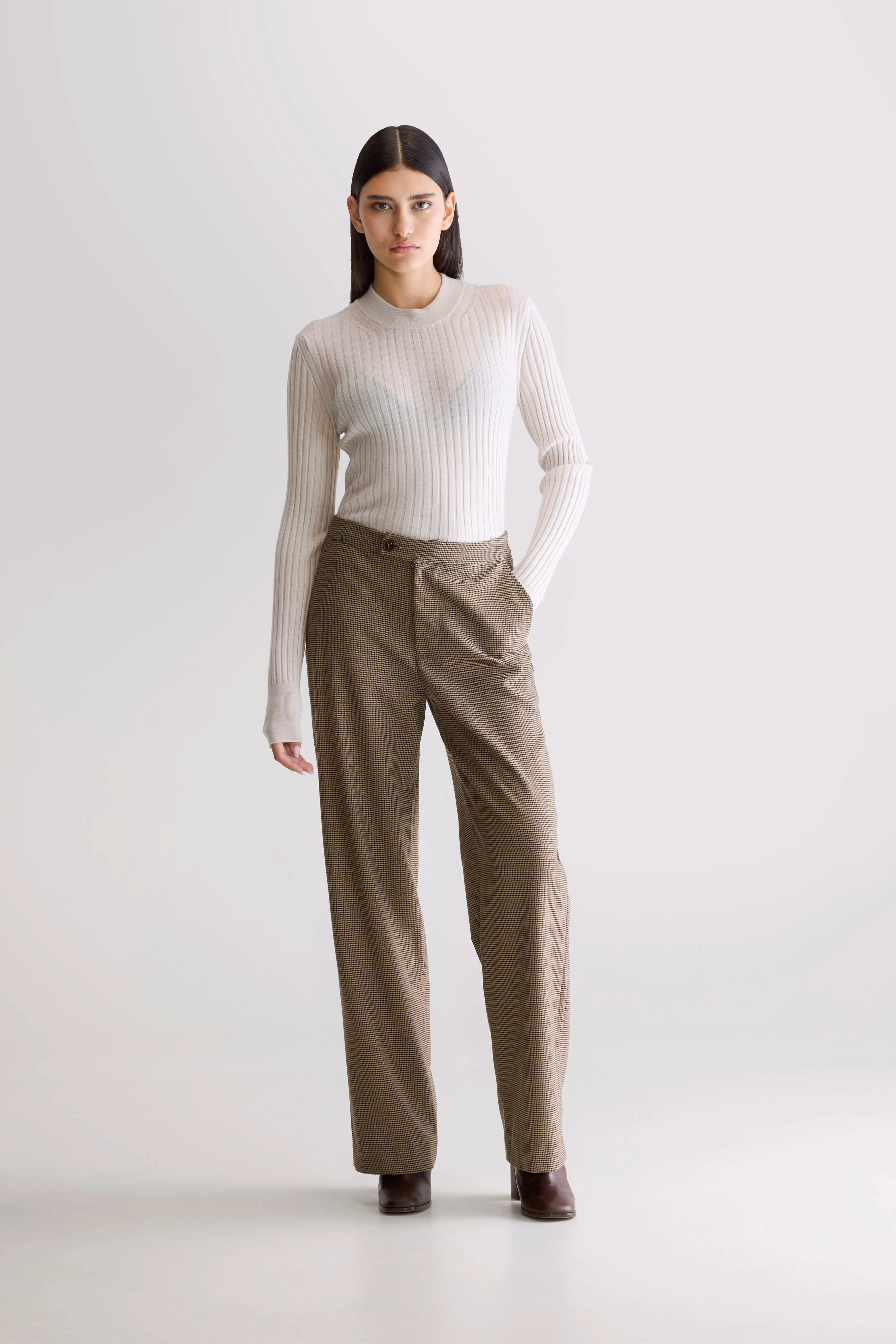 Tilla tailored trousers (252 / W / CHECK A) Easy Movement