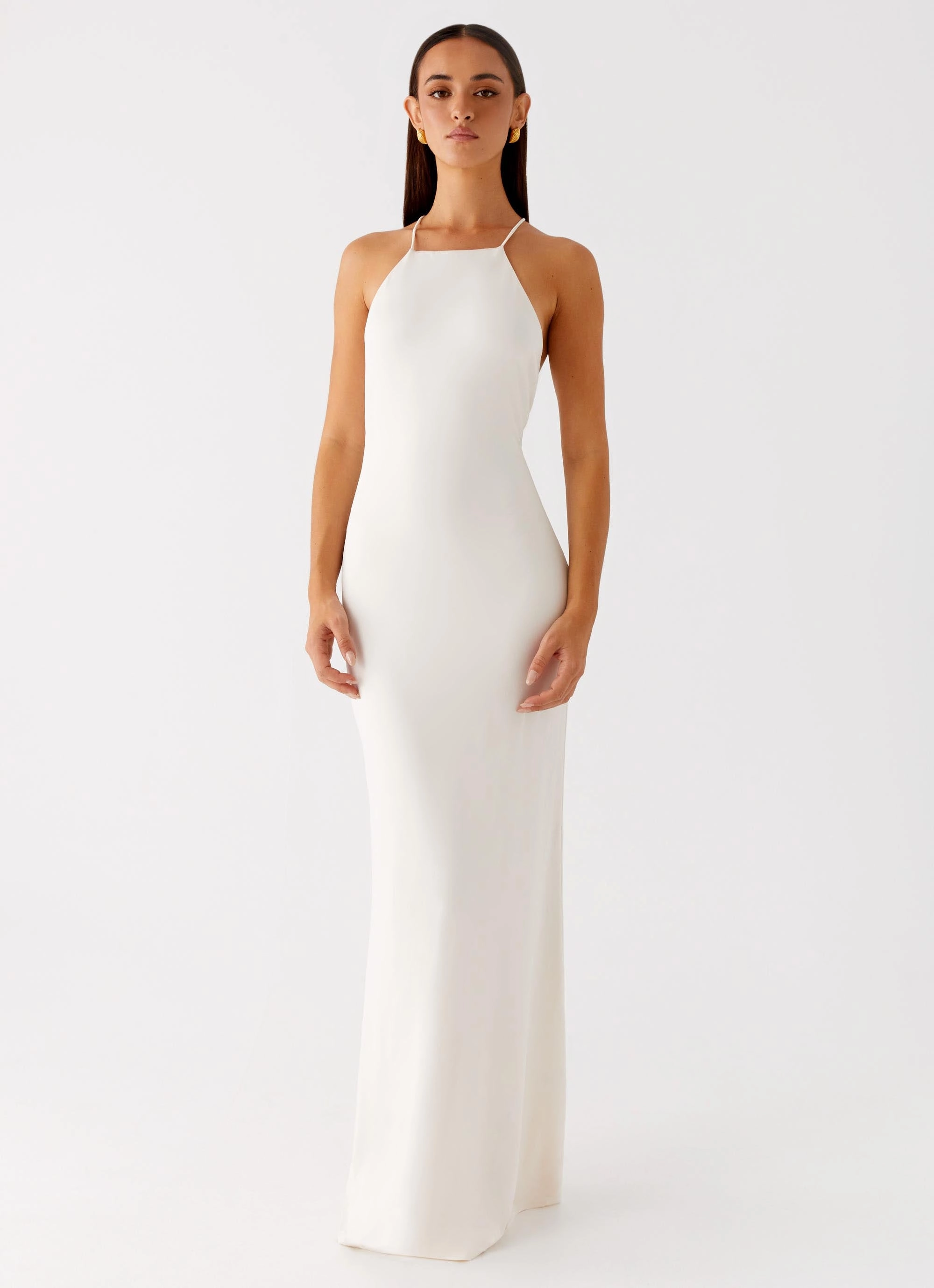 Raffa Pearl Maxi Dress - Ivory Classic Mood Effortless Look