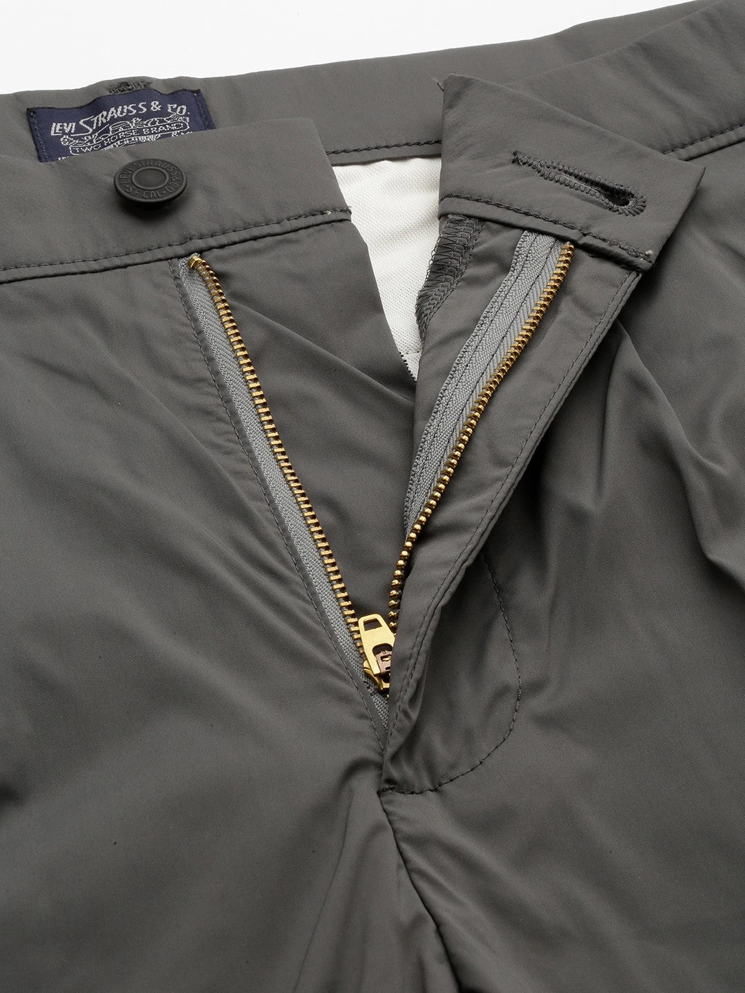 Men's Grey Regular Fit Trousers Tagless Design