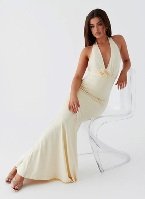 Eliza Rose Maxi Dress - Yellow Casual Pick Lounge Mood