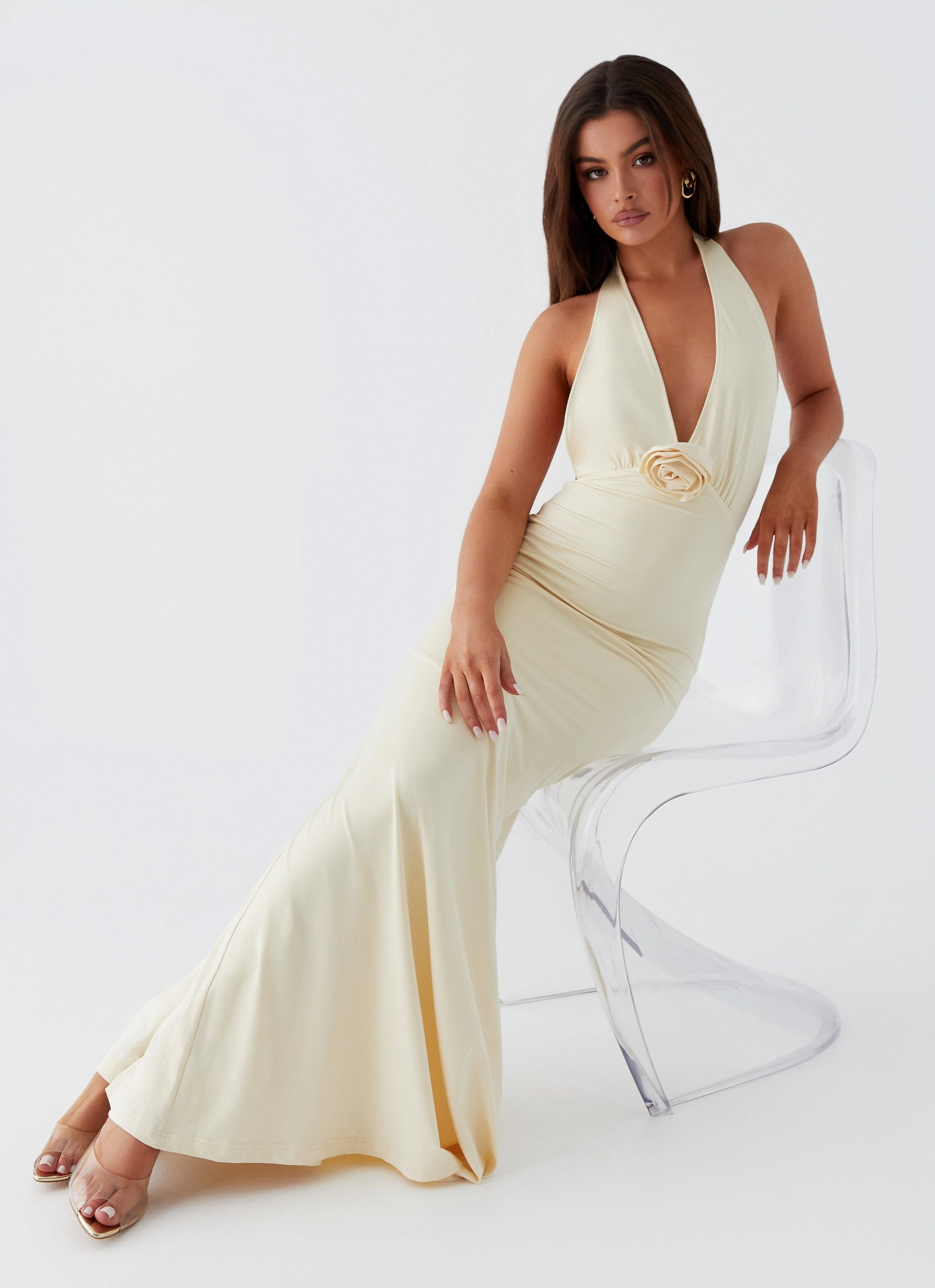 Eliza Rose Maxi Dress - Yellow Casual Pick Lounge Mood