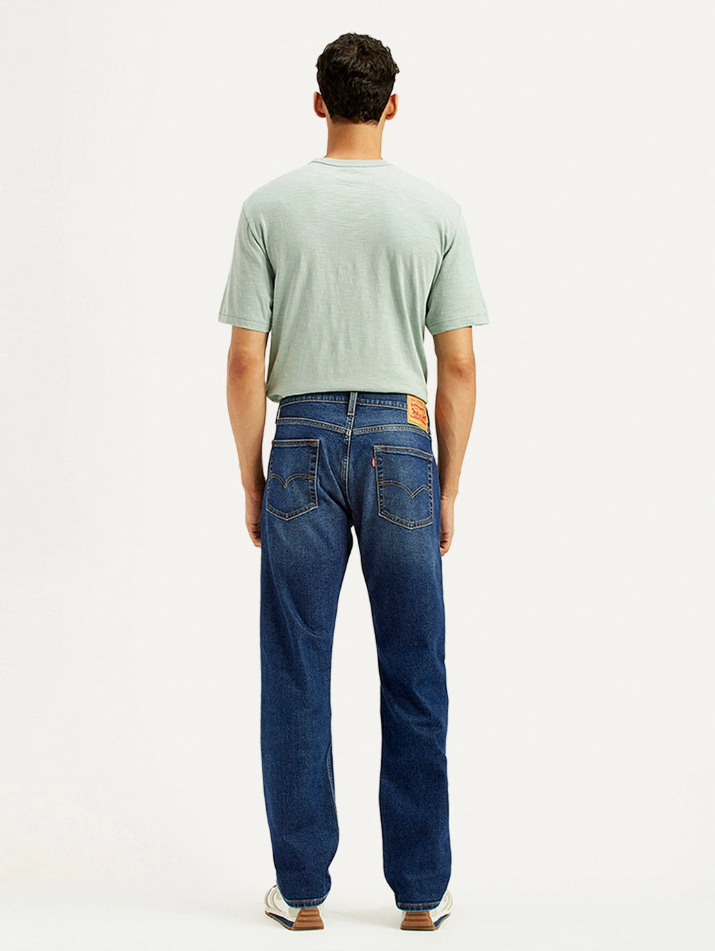 Go Everywhere Men's 513 Light Indigo Slim Straight Fit Mid Rise Jeans