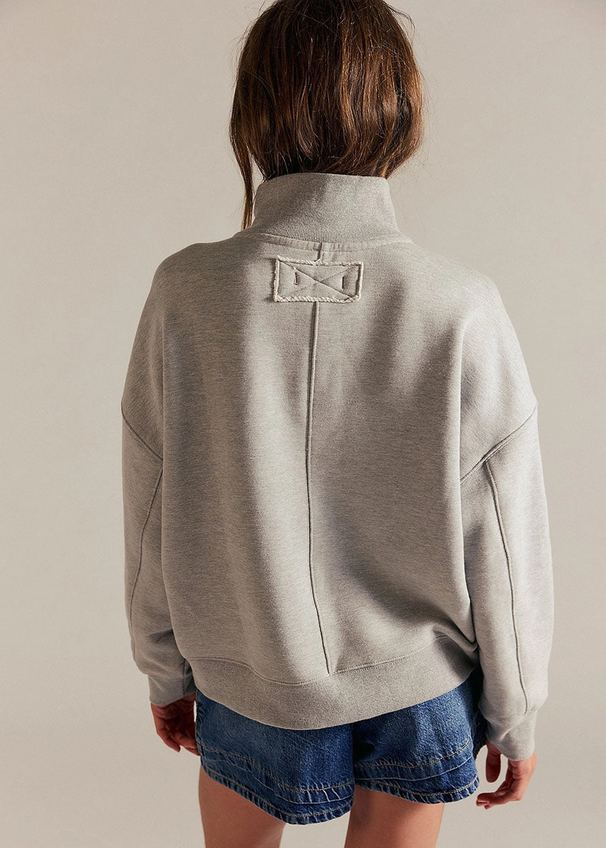 Warm Wear Comfy Vibes Timeless Pullover - Heather Grey