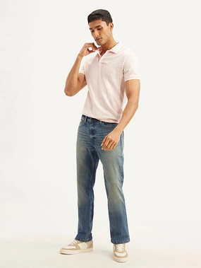 Men's 541 Blue Athletic Tapered Fit Mid Rise Jeans Casual Element Gym Ready Evening Stroll