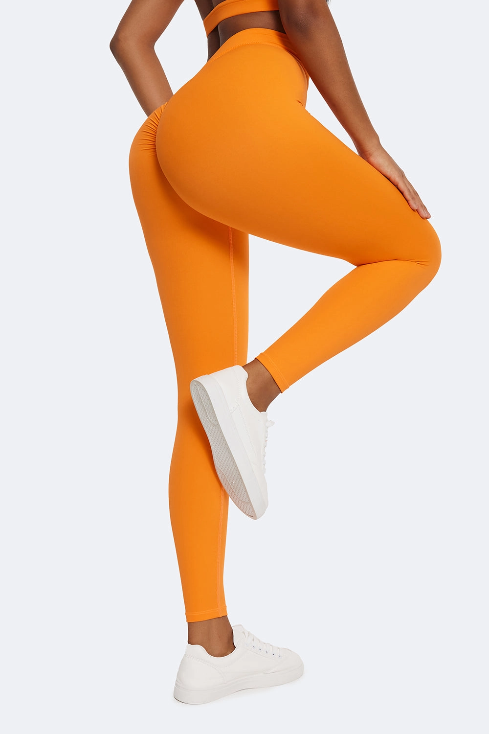 Ruched High-Waisted Leggings Extra Soft Summer Wear Slim Fit Comfort Seeker