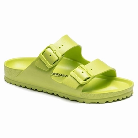 Beach Shoes for Men Midfoot Stabilizer Bar Arizona EVA in Active Lime from Birkenstock