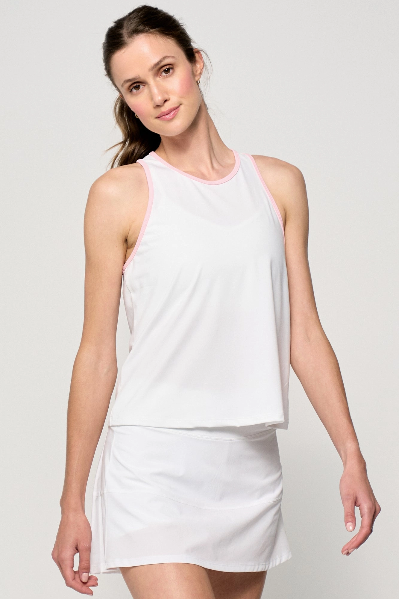 Green - friendly Training Tank - White/Carnation