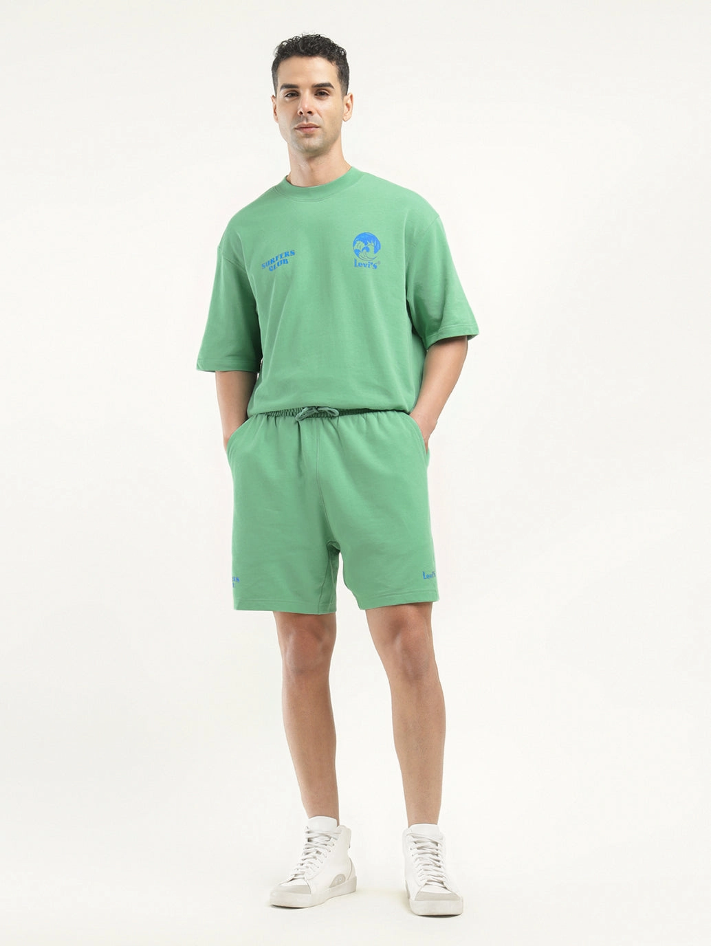 Men's Green Regular Fit Shorts barbecue outfit