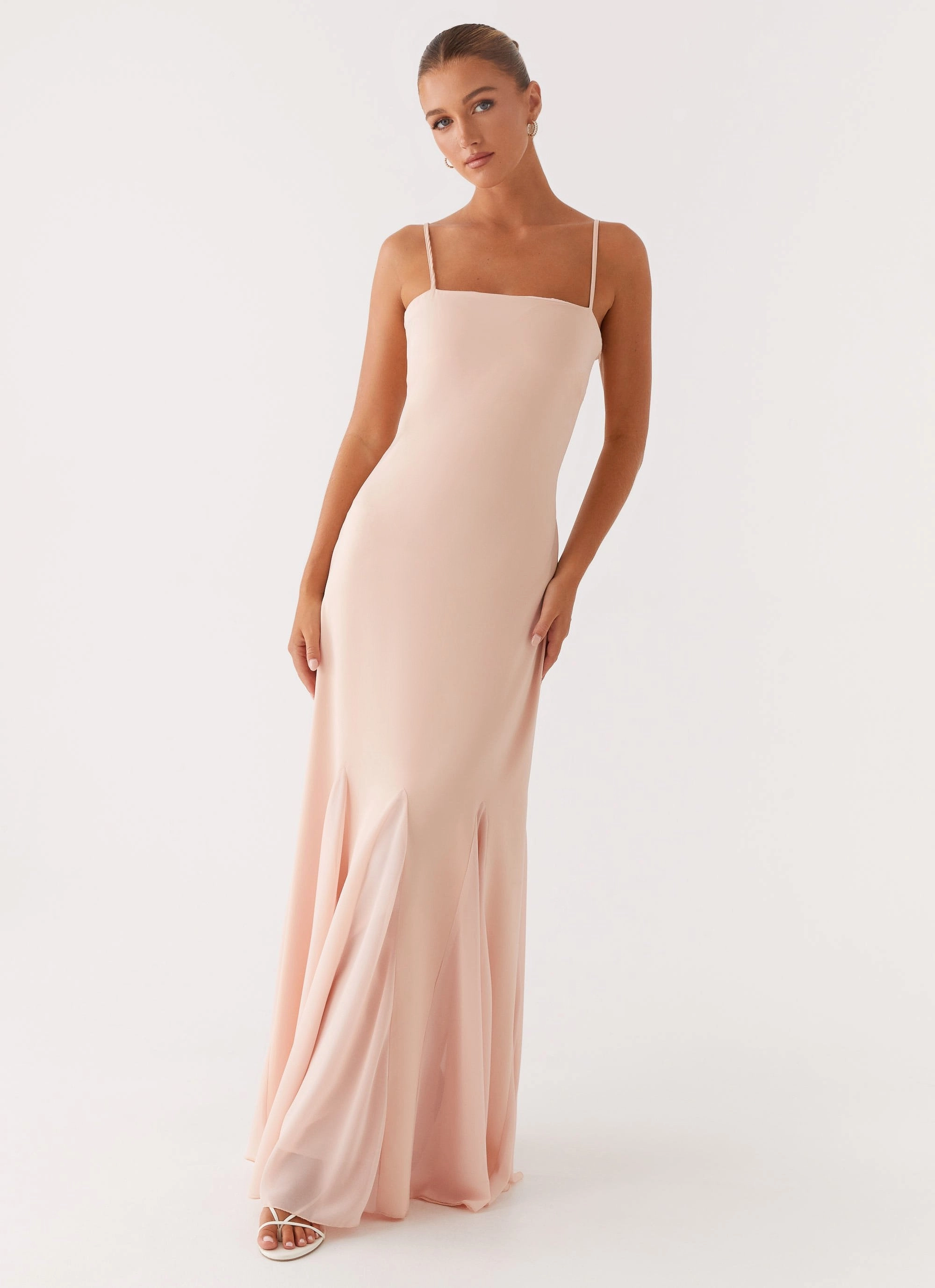 Vibrant Waist Fit Marcelo Maxi Dress - Pink