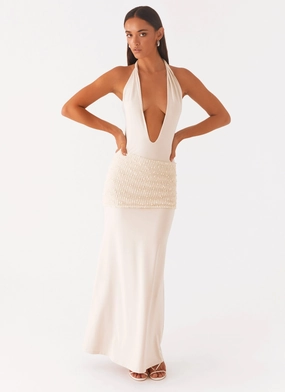 Scenic Maxi Dress - Sand Sharp Finish