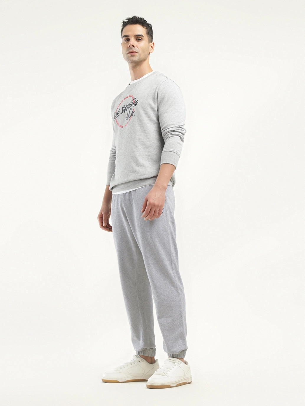 Minimal Fit Men's Grey Regular Fit Joggers