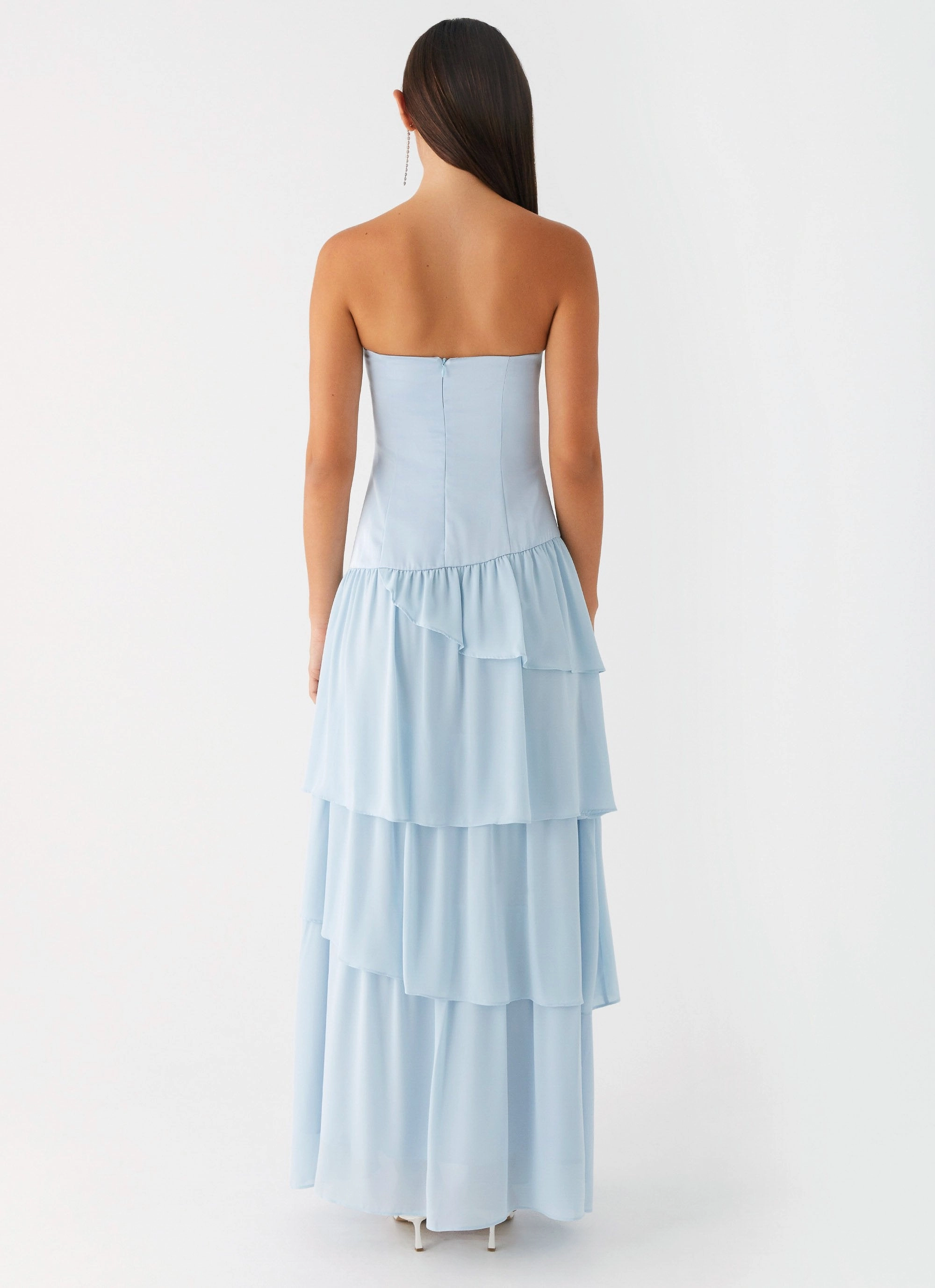 Our Story Maxi Dress - Pastel Blue Evening Ready