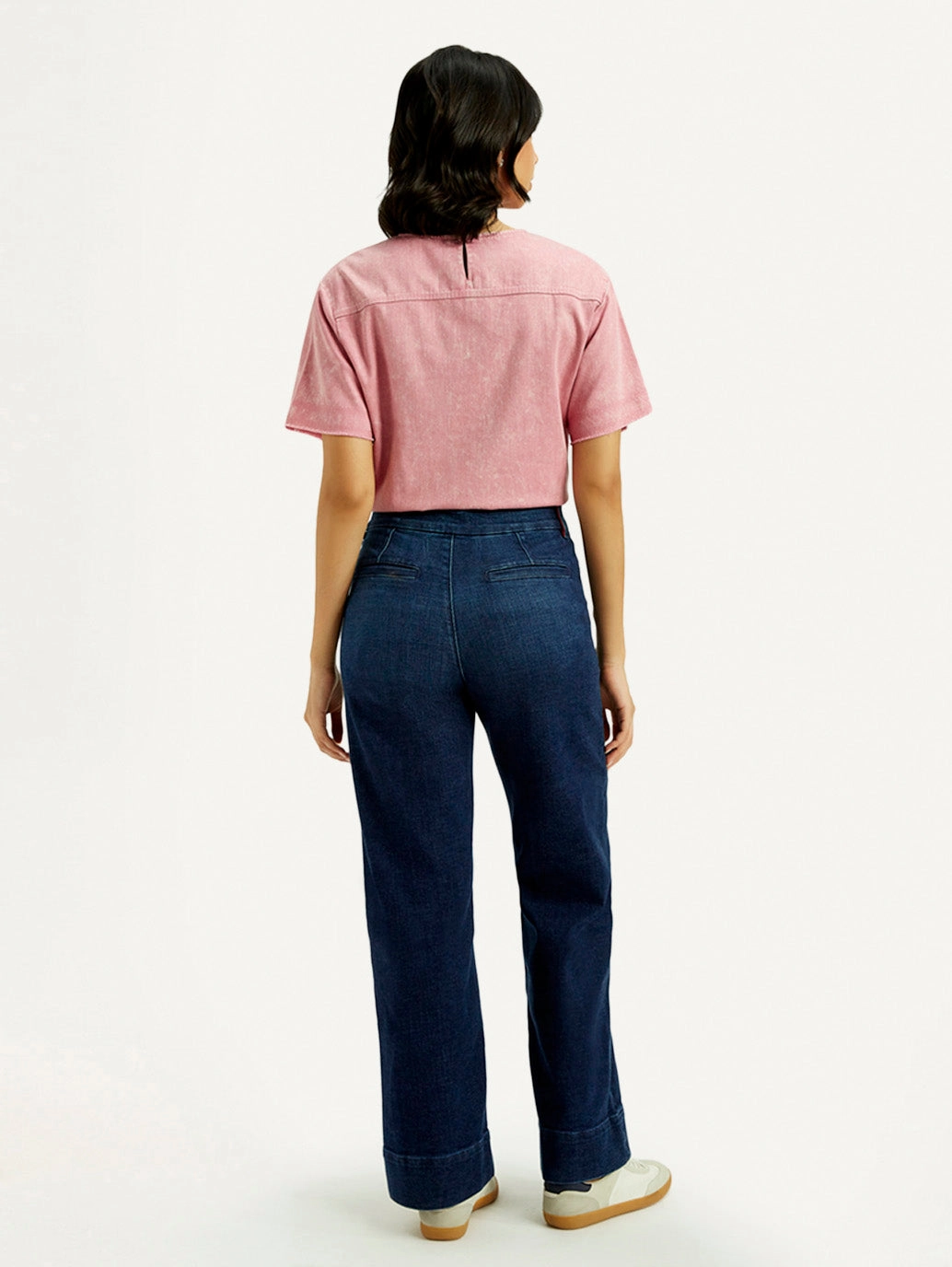 Perfect Fit Design Year Round Women's Redloop Dark Indigo Mile High Wide Leg Fit High Rise Jeans