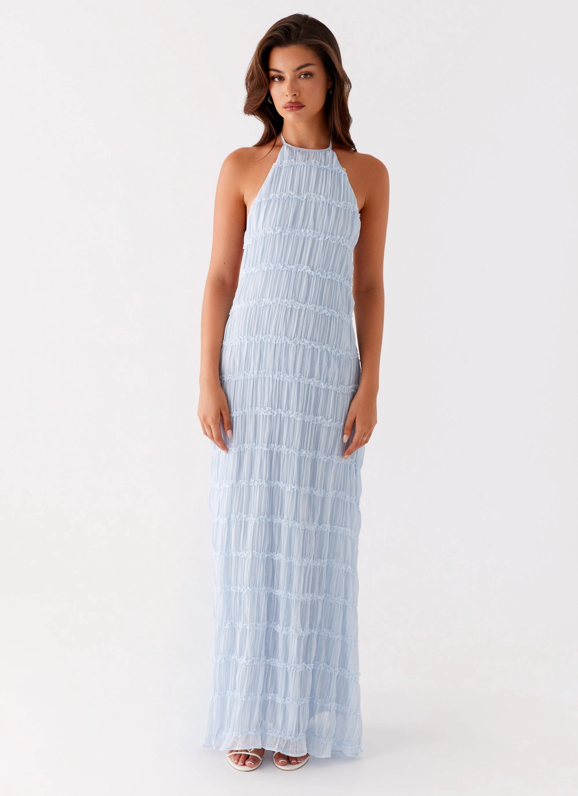 Aullie Maxi Dress - Blue Basic Mood Bold Pattern