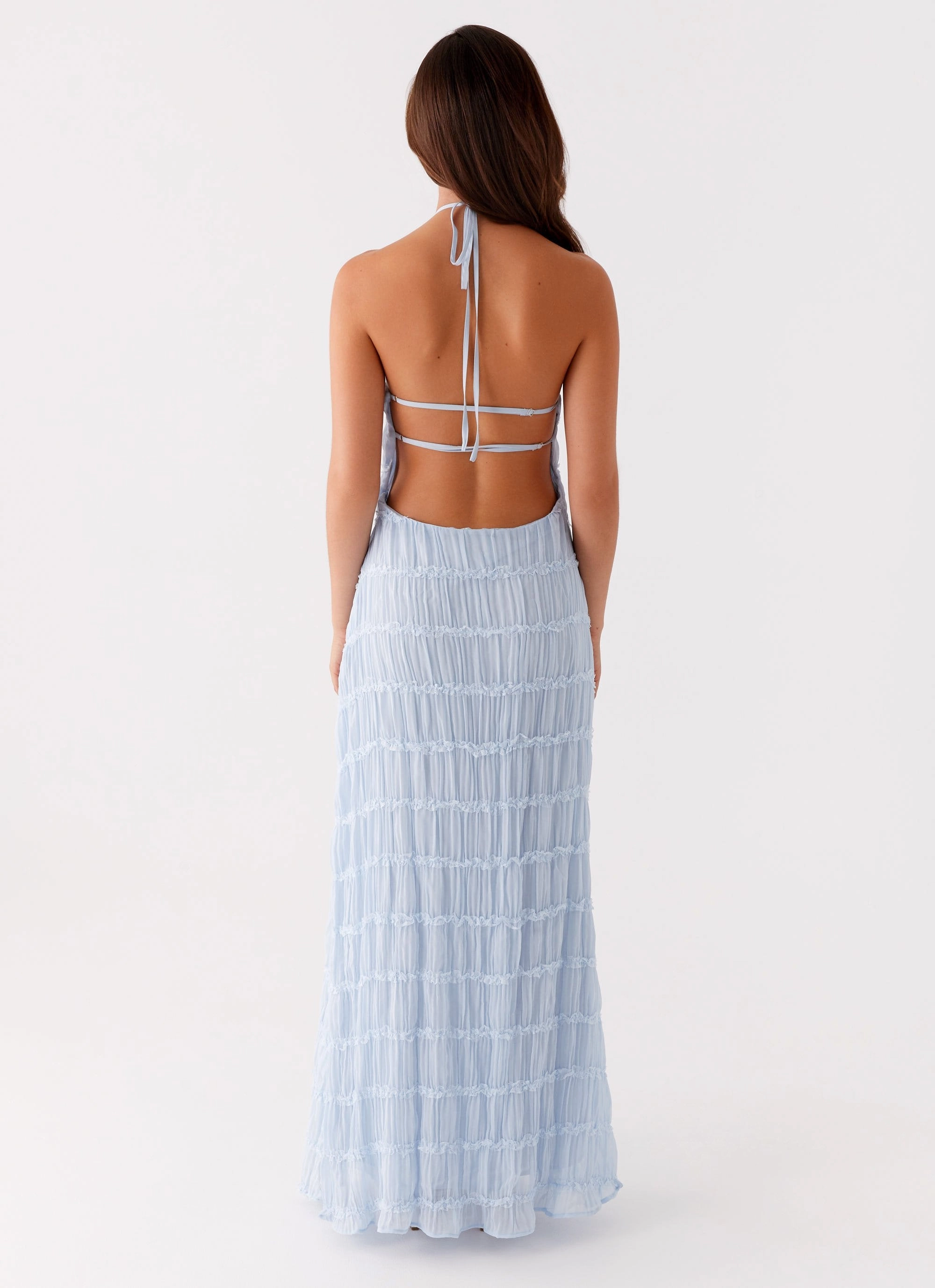 Chic Design Aullie Maxi Dress - Blue