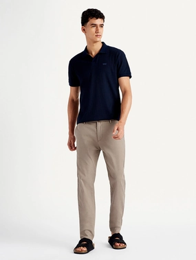 Comfortable Leg Men's Light Brown Tapered Trousers