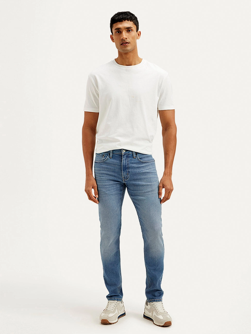 City Approved Casual Morning Stroll Men's 512 Navy Blue Slim Tapered Fit Mid Rise Jeans