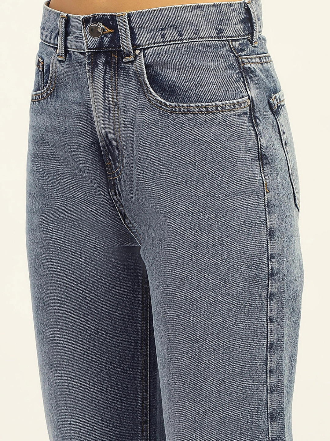 Reliable Fit Daily Fashion Madame Blue Boyfriend Fit Cotton Denim