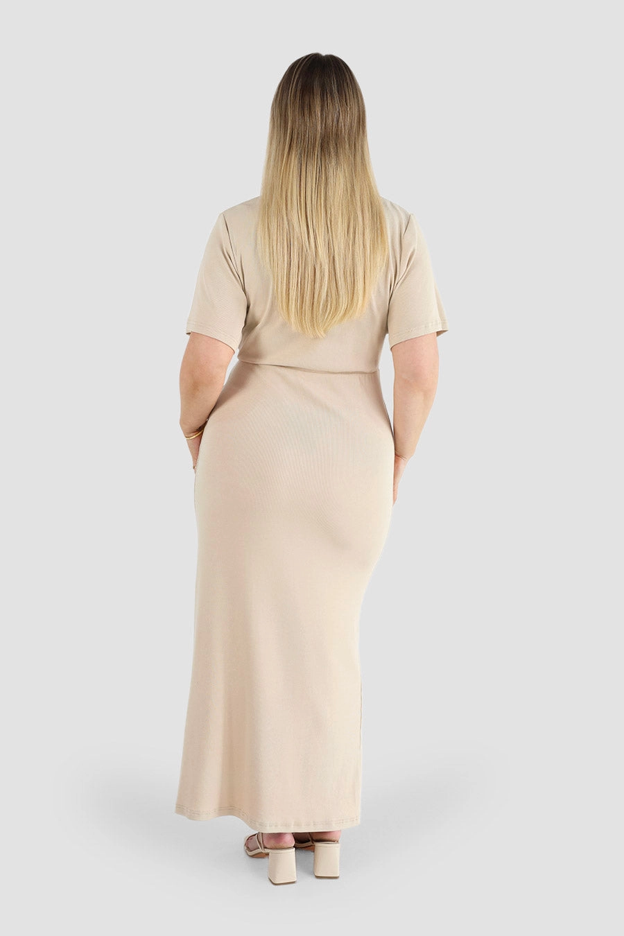 MARNIE RIB DRESS VANILLA All Fit Style