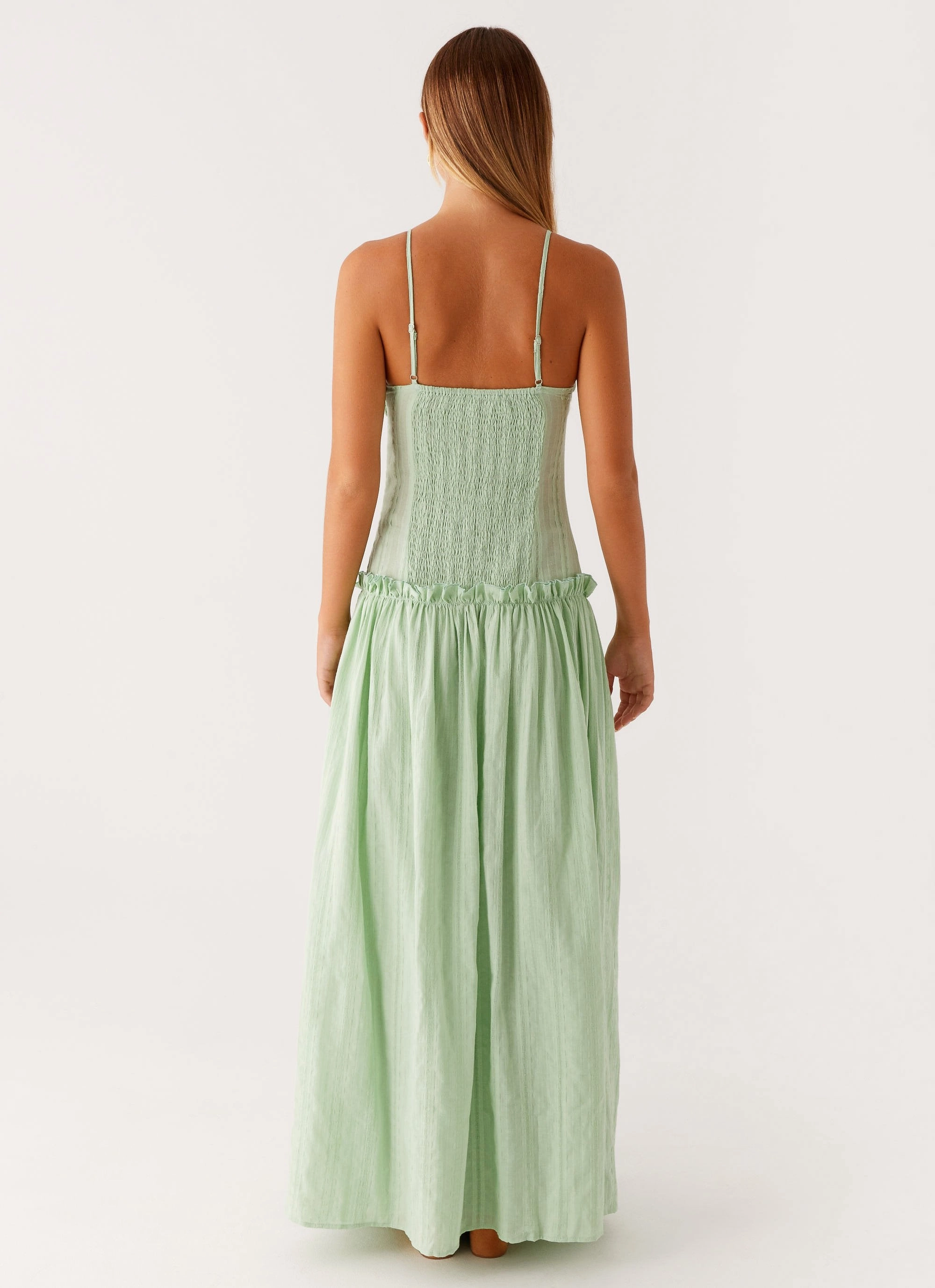 Flawless Fit Soft and Light Jacinda Drop Waist Maxi Dress - Sage