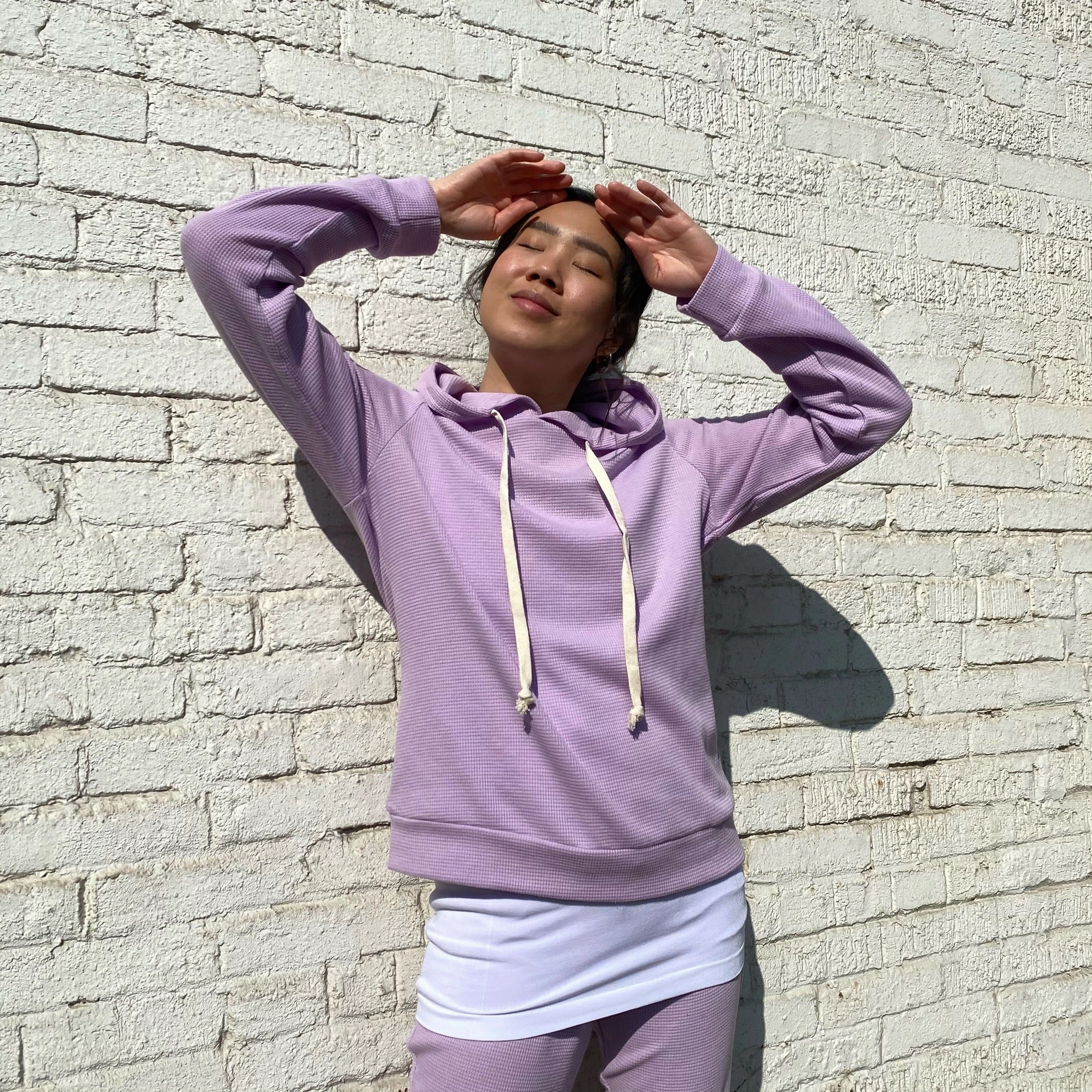 LOGAN Waffle Hoodie Fashion staples Versatile Comfort