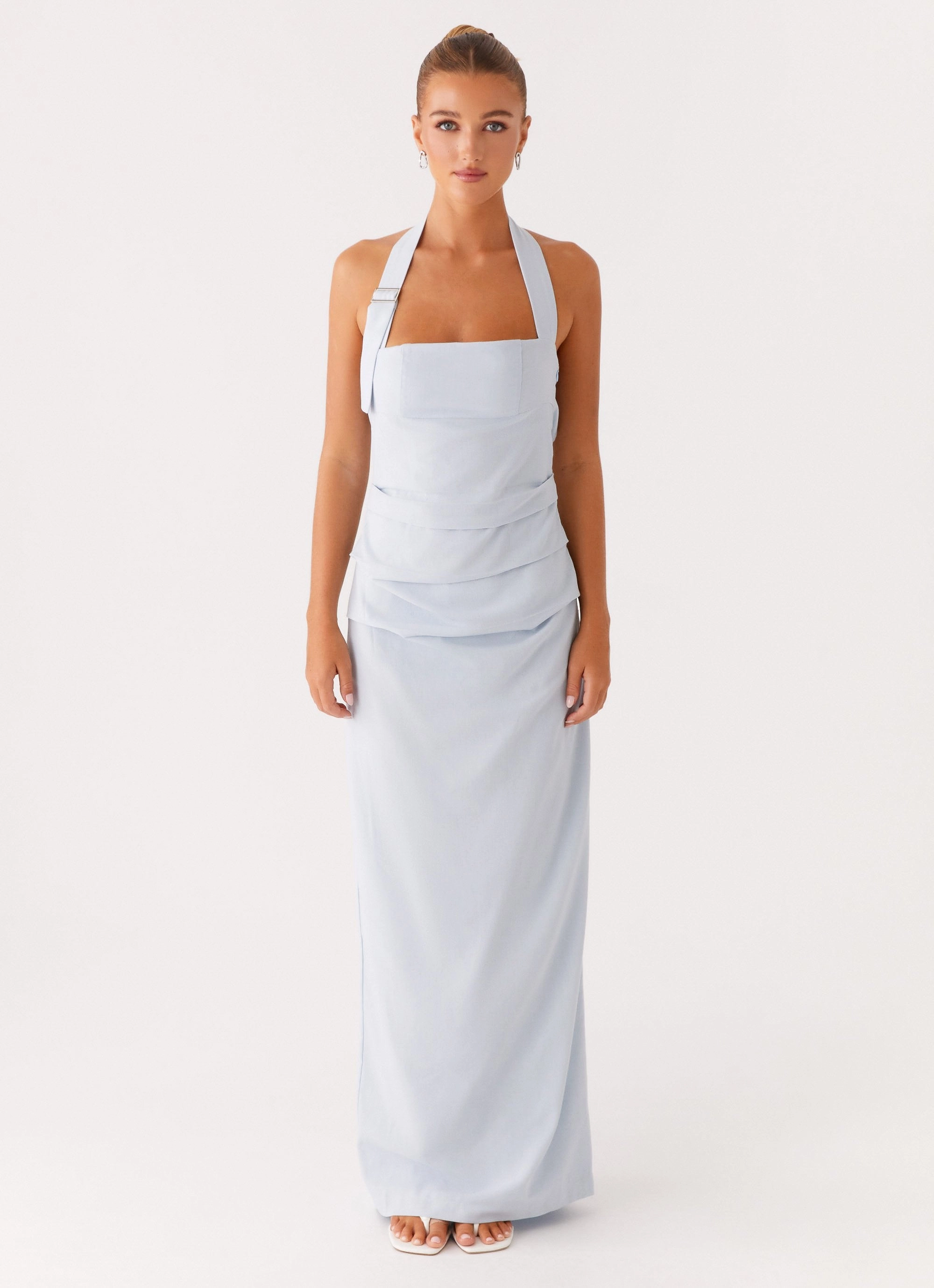 Rumour Has it Maxi Dress - Blue Clean Chic Easy Flow