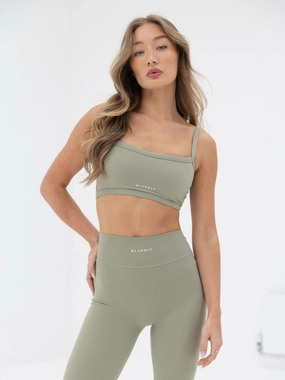 Ultimate Sports Bra - Olive Heat-sealed seams