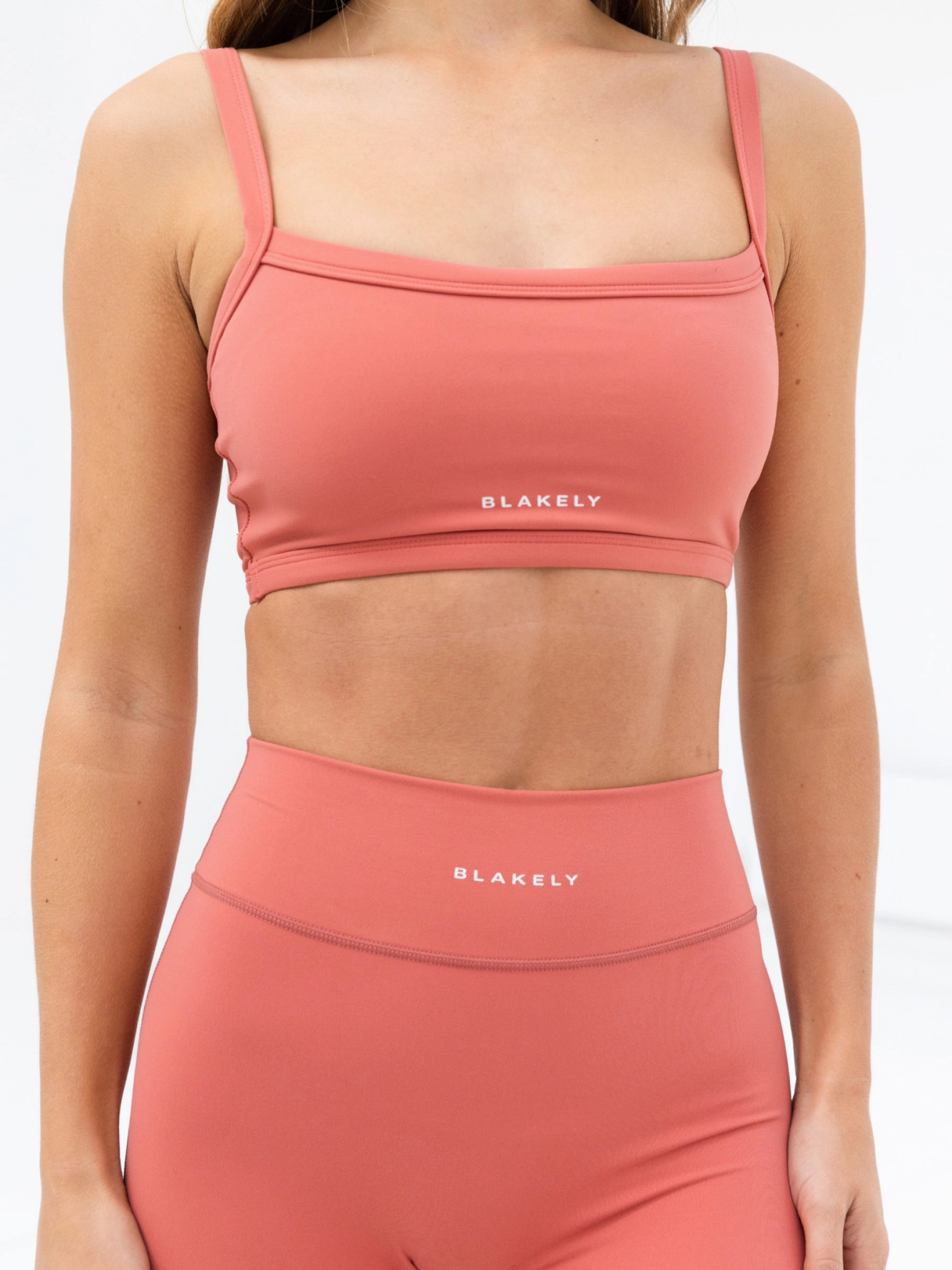 Soft Microfiber Ultimate Sports Bra - Sunrise Coral