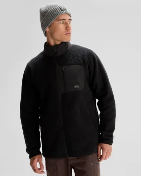 Mold resistant Autumn Layers Men's Co-Z High Pile Jacket  - Black