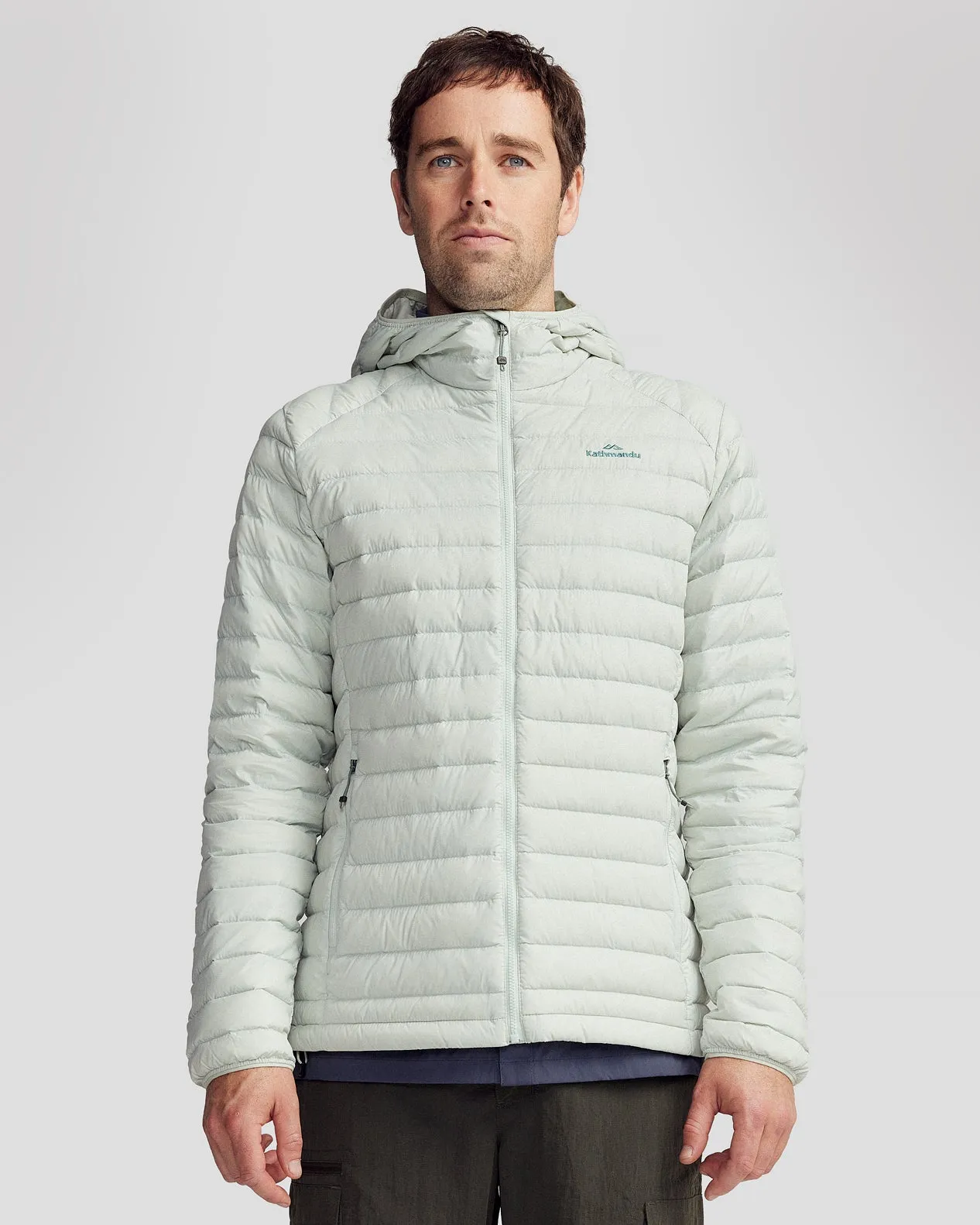 Cool Tone Mns Heli Down Hooded Jacket v3 - Light Sage