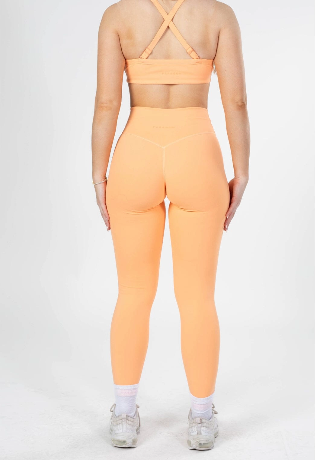 Beginner Level High Waist UltraLux Curve Contour Sculptseam? Legging Orangesicle