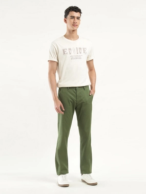 Fashionable Look Men's Olive Slim Fit Chinos