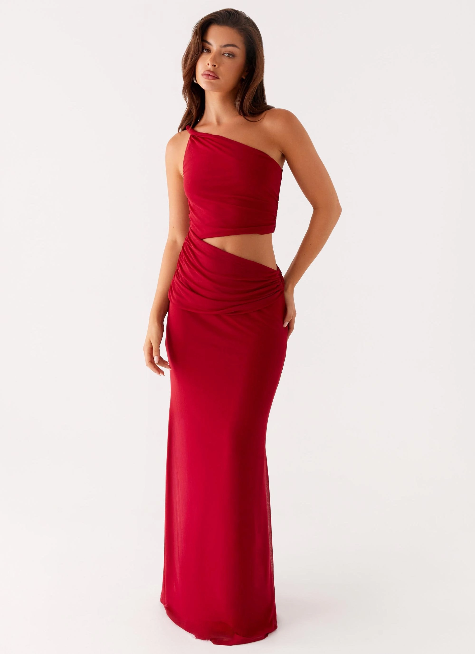 Three Wishes Maxi Dress - Raspberry Coastal Chic Color Glow