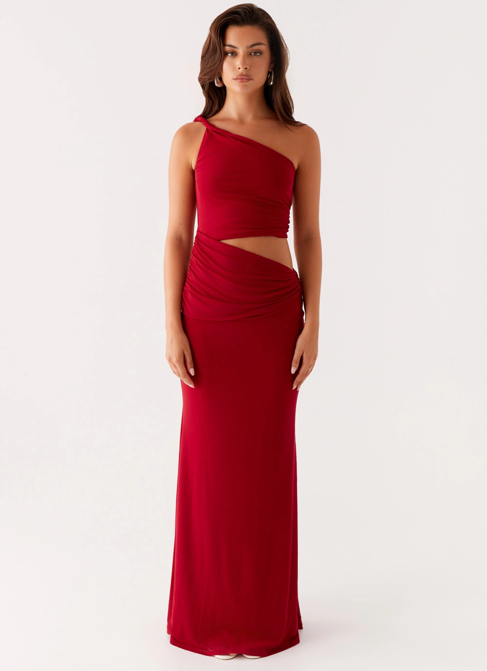 Romantic Vibes Three Wishes Maxi Dress - Raspberry