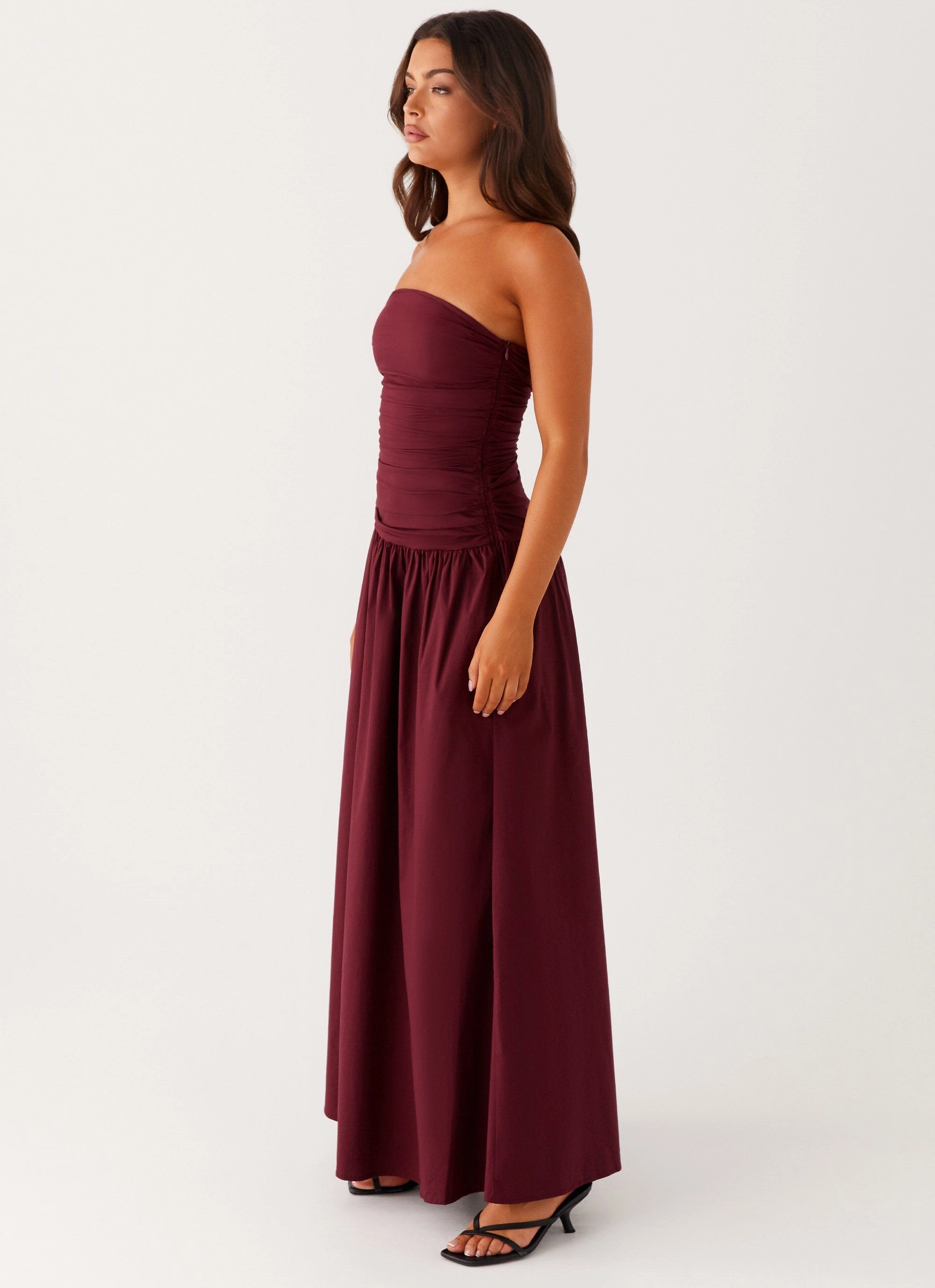 Carmel Maxi Dress - Mulberry Texture Edge