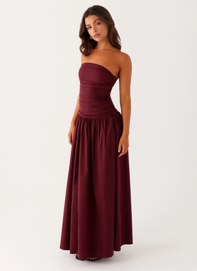 Carmel Maxi Dress - Mulberry Texture Rich