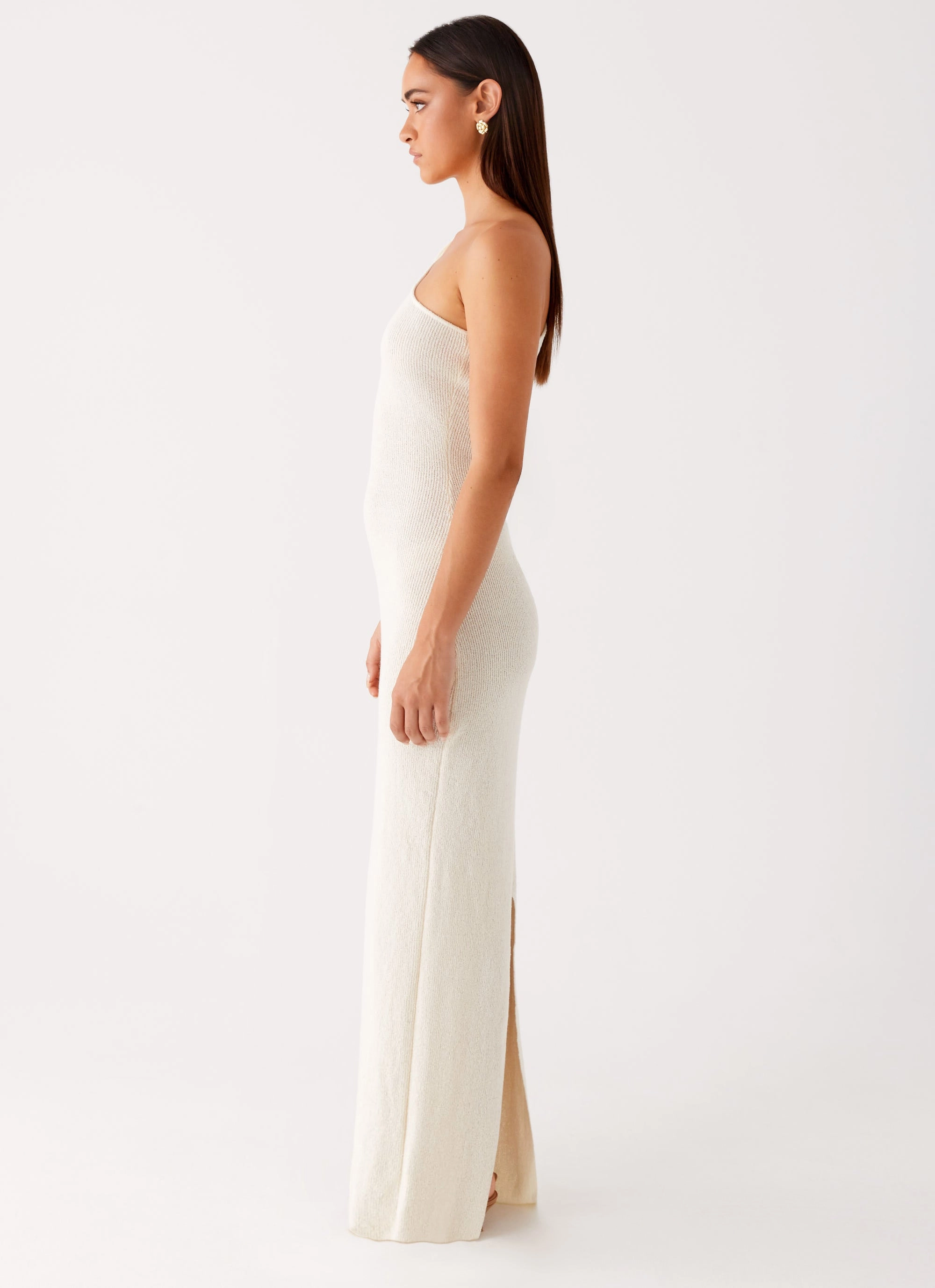 Shade Glow Timeless Layering Easton Knit Maxi Dress - White