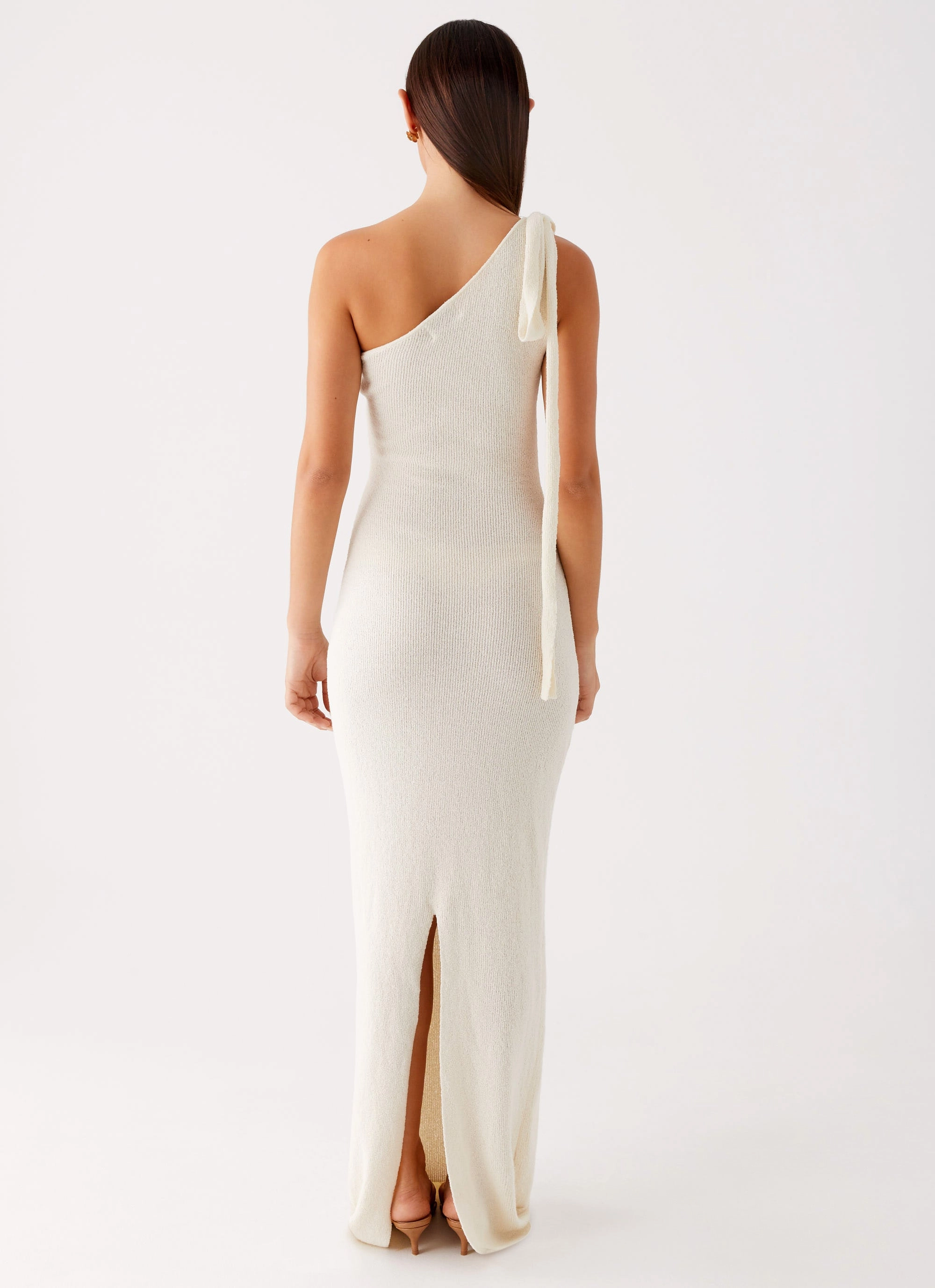Easton Knit Maxi Dress - White Resort Outfit