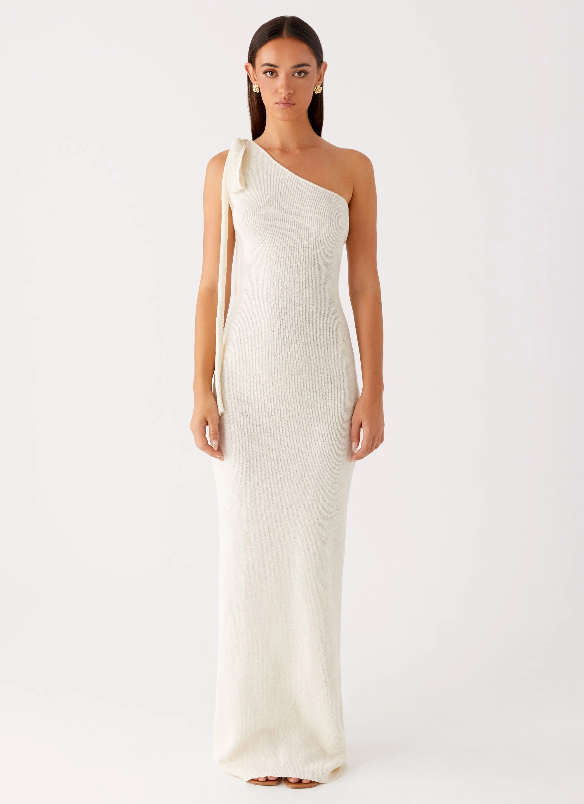 Quick Fit Easton Knit Maxi Dress - White