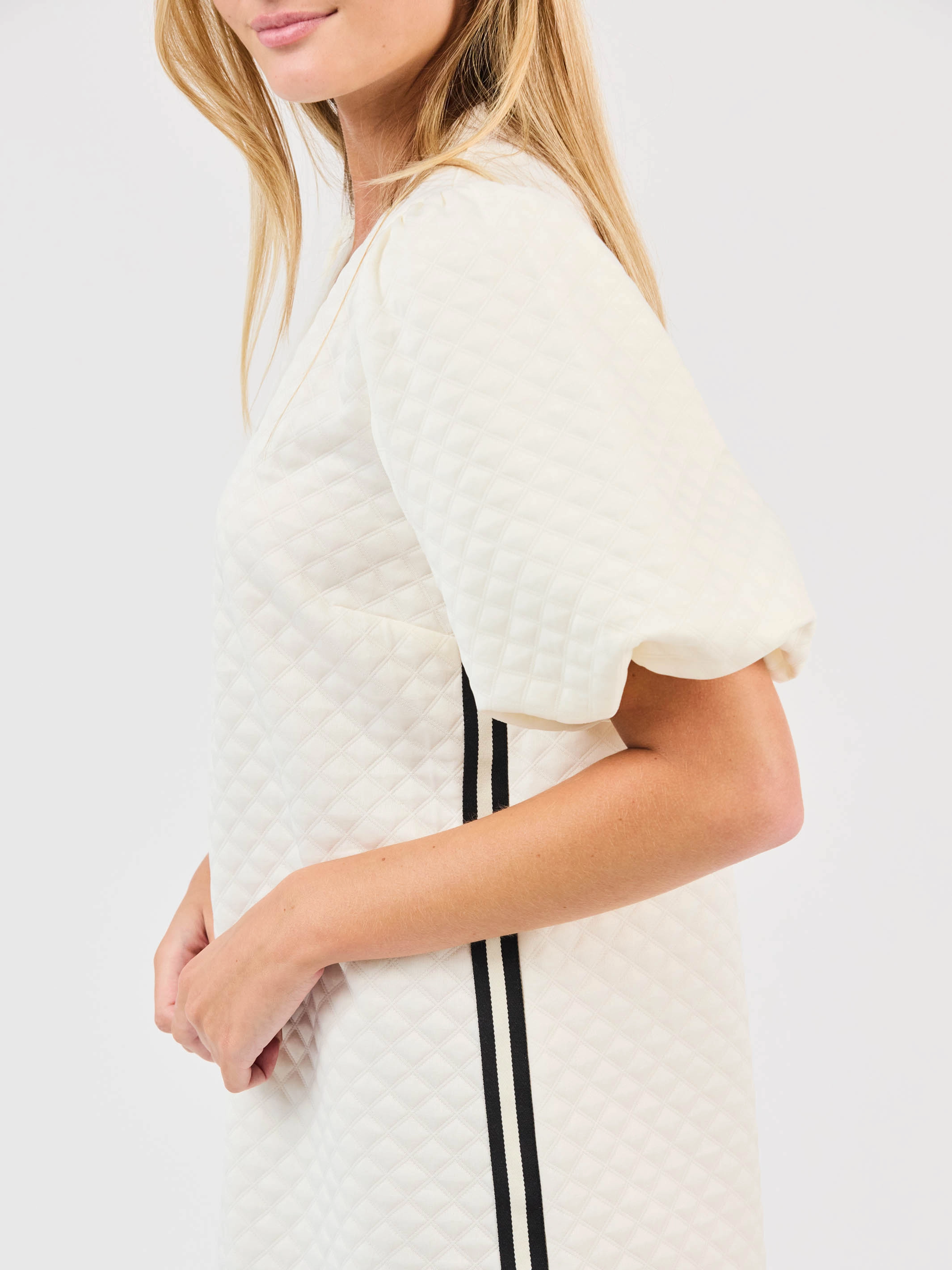 hypoallergenic Modern Waistband FINAL SALE - Stacey Dress | Ivory