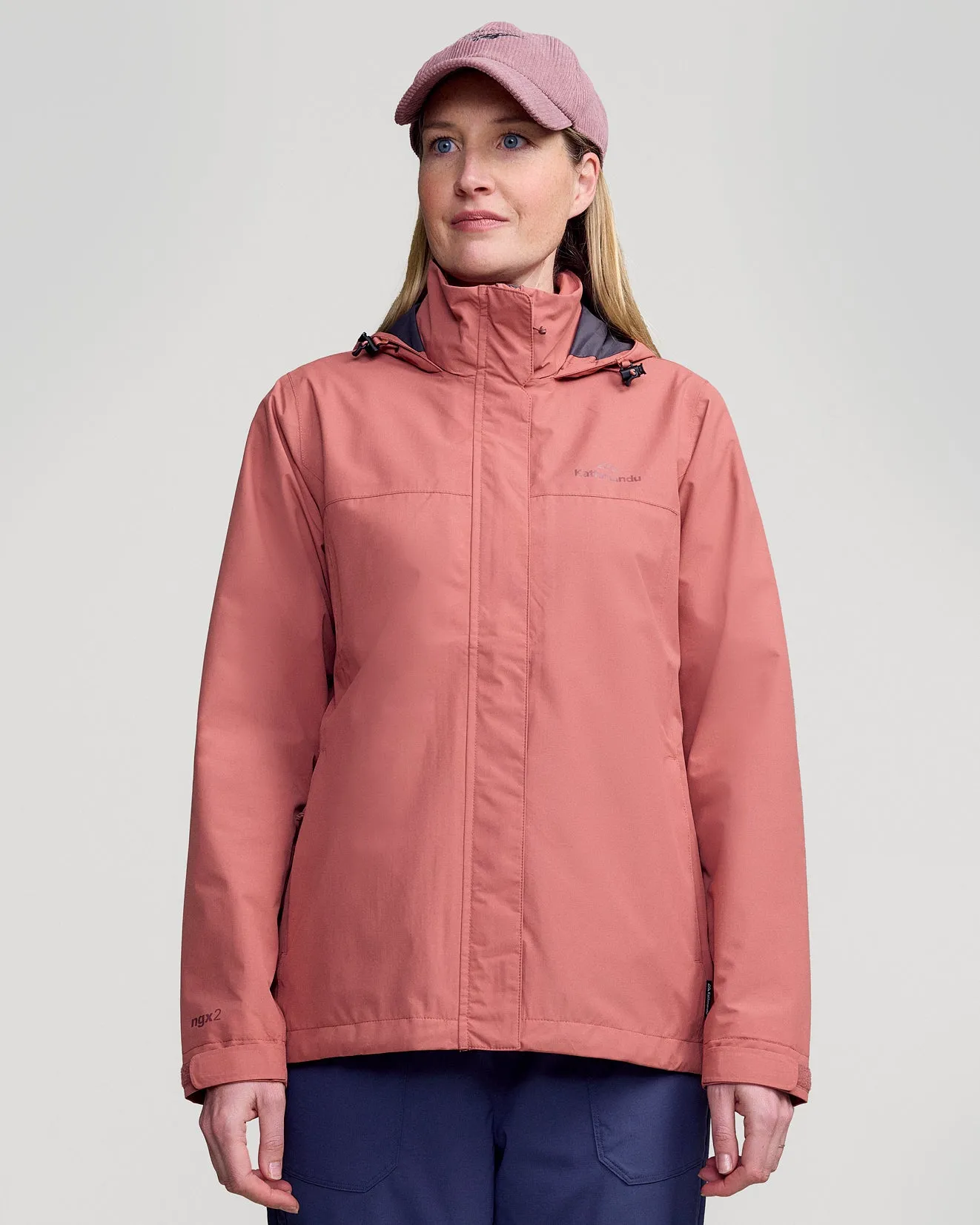 Flexible Hood Design Andulo Women's Rain Jacket v3 - Clay
