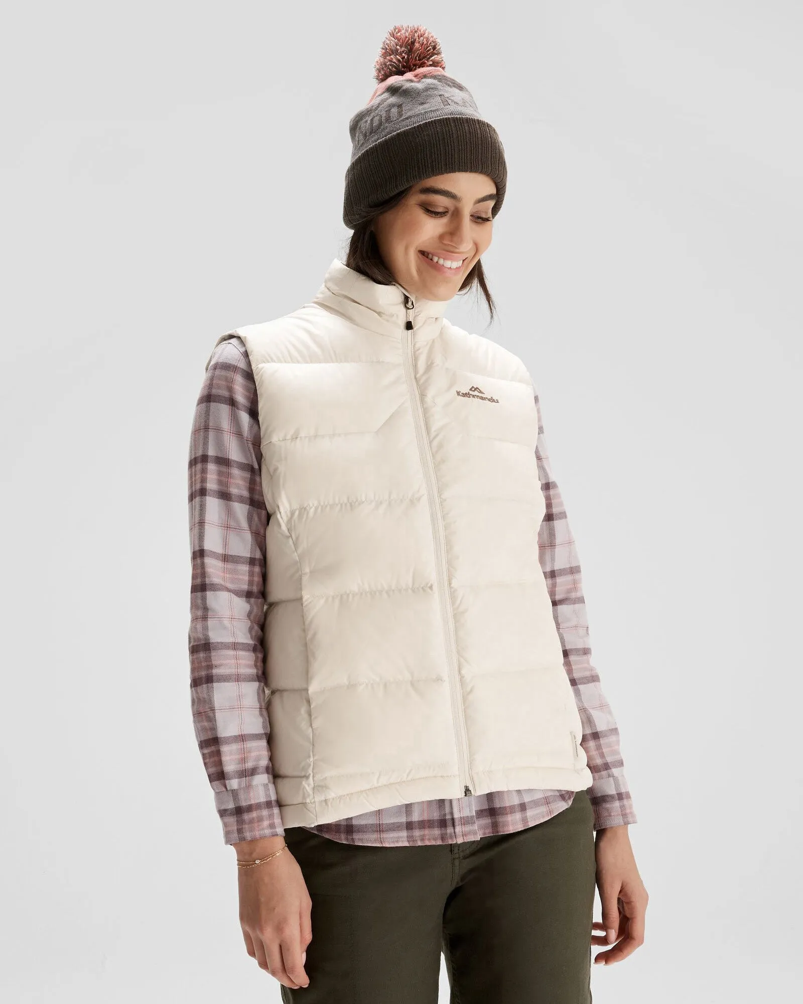 Sport Inspired Style Luxury Appeal Women's Epiq Down Vest - Natural