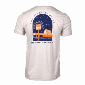 Non Closure Collar Microfiber Material Stars At Night Tee