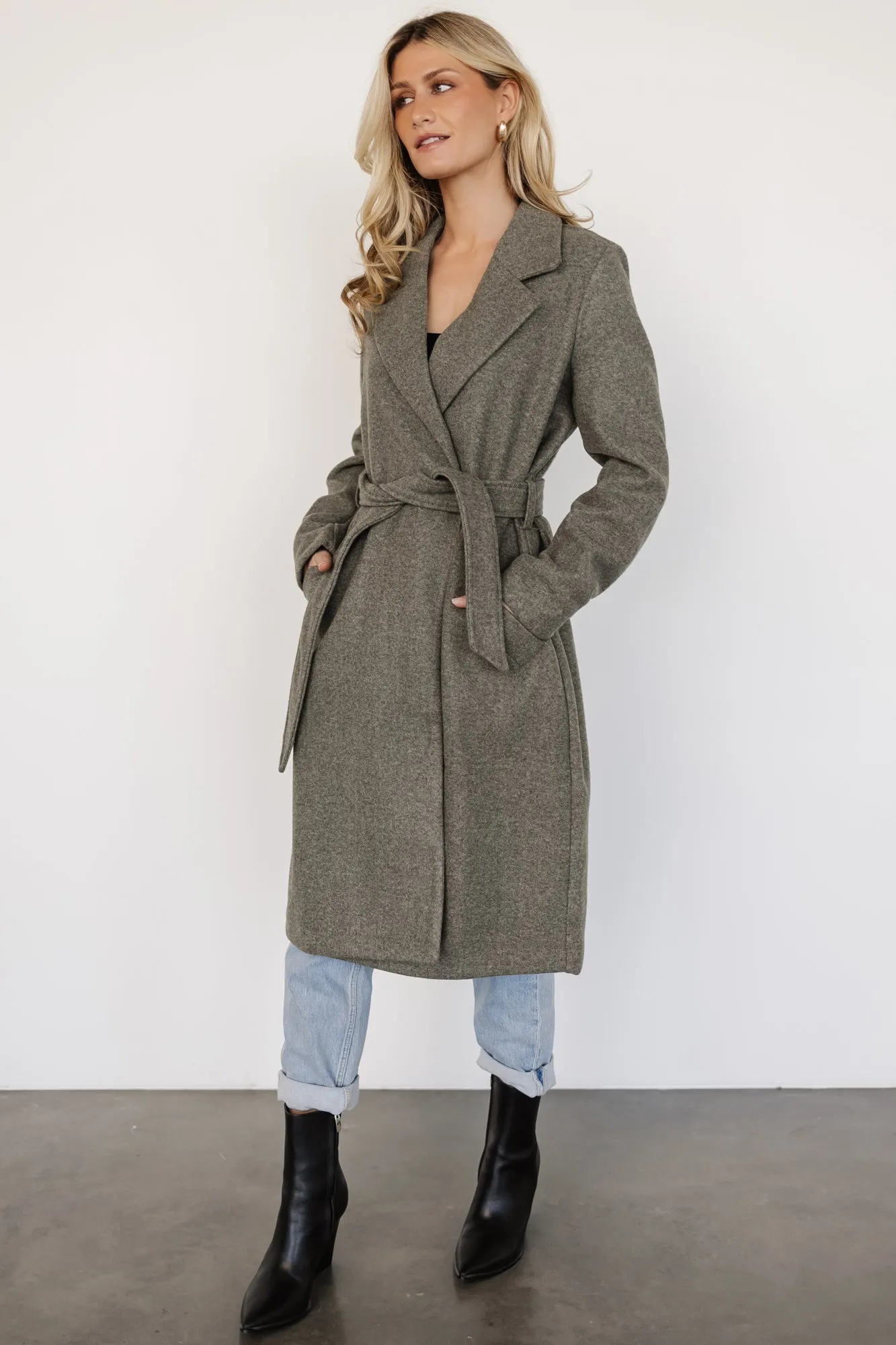 Valdez Long Coat | Olive Versatile Layering Weight